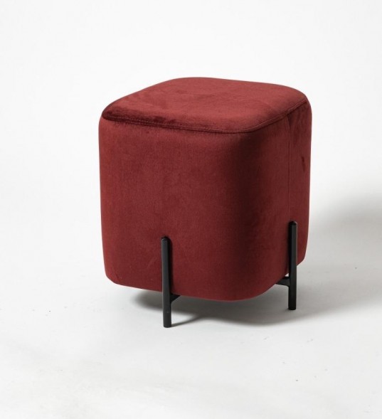 Пуф Joy на металлических ножках черного цвета