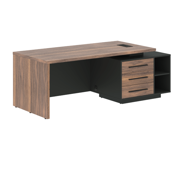 Стол руководителя с тумбой VRCT 2190(R) 2100х900х750 VE