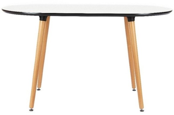 Стол Brooklyn белый 140 х 80 см, овальный