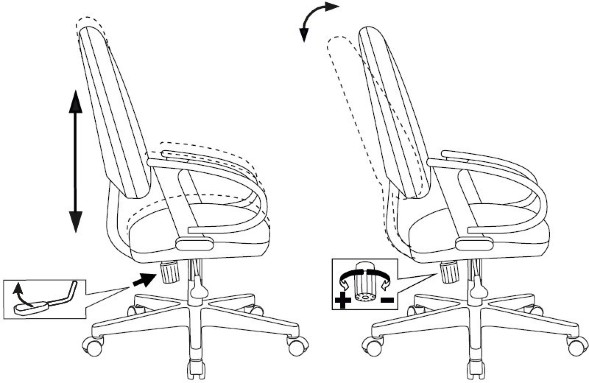 Компьютерное кресло Бюрократ CH-300