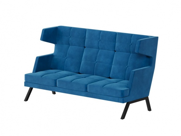 Алдо Диван трёхместный высокий с декором из пуговиц ALDB-03 2010*960*1180