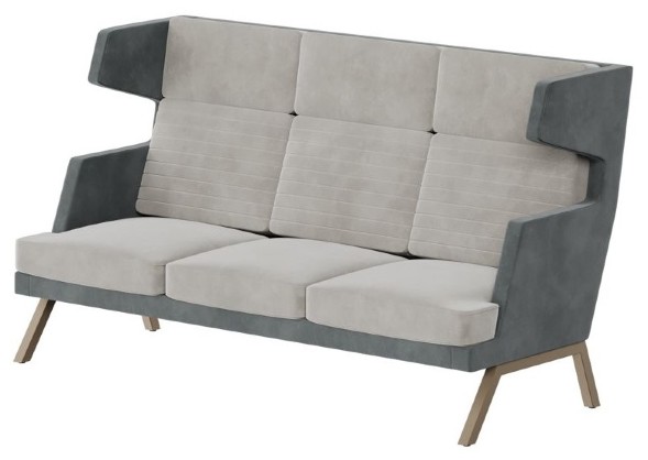 Aldo Диван трёхместный высокий ALD-03 2010*960*1180