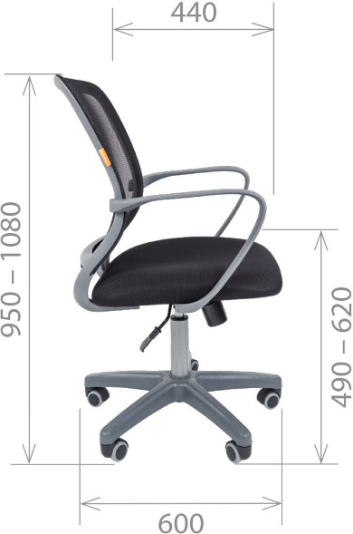 Компьютерное кресло CHAIRMAN 698 grey