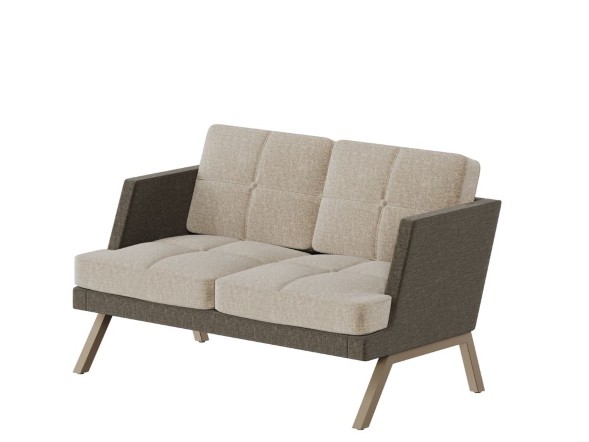 Aldo Диван двухместный с декором из пуговиц ALDB-02L 1430*875*890