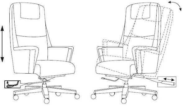 Кресло руководителя Бюрократ _DUKE