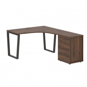 Стол эргономичный с тумбой EVCET 1318(R) 1360х1880х750 EDIS