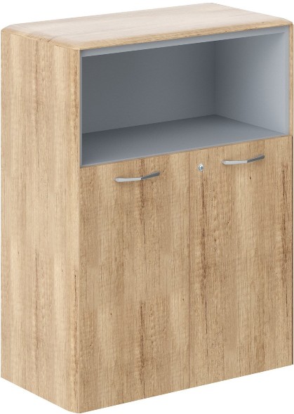 Шкаф средний с замком в малых дверях и обвязкой DMC 85.3(Z) Дуб Каньон 892х470х1185