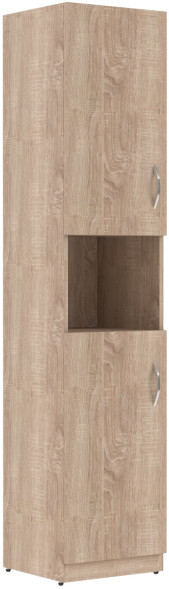 Шкаф колонка с 2-мя глухими малыми дверьми SR-5U.4(L) Дуб Сонома светлый 386х375х1815