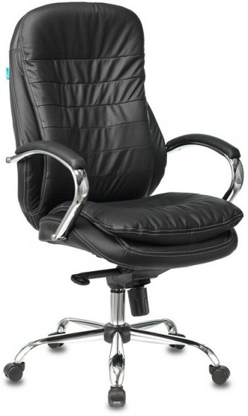 Кресло руководителя Бюрократ T-9950/BLACK/КОЖА