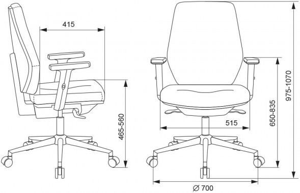 Кресло Бюрократ CH-545SL 