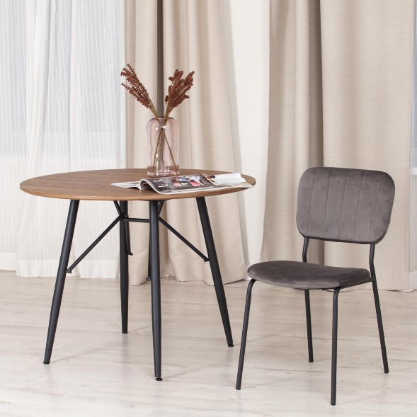 Стул CAROL (mod. UC06) темно-серый