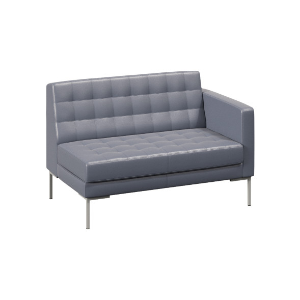 Forest Секция с подлокотником двухместная FR-SP-02 (L) 1270*800*840