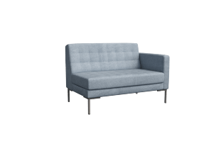 Forest Секция с подлокотником двухместная FR-SP-02 (L) 1270*800*840